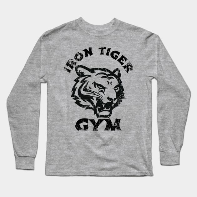 IRON TIGER GYM BODYBUILDING T-SHIRT Long Sleeve T-Shirt by MuscleTeez